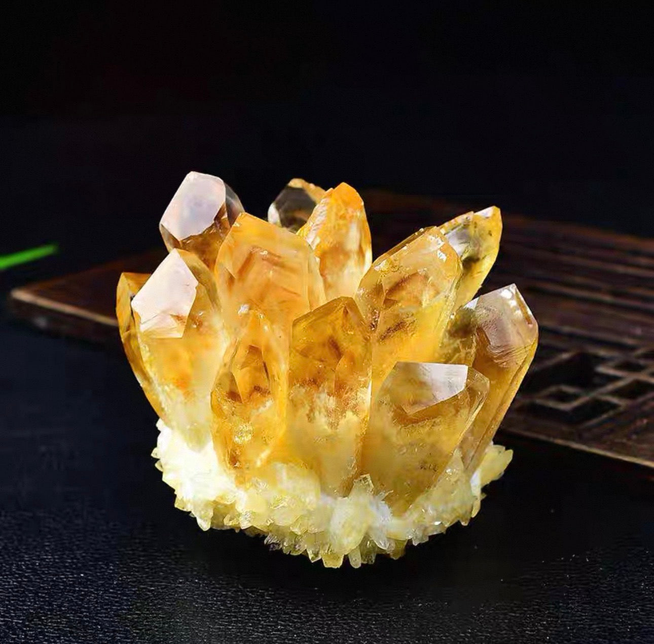 Natural Golden Citrine Quartz Cluster